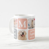 Dog Memorial Pet Loss Modern Trendy Photo Collage Coffee Mug (Front Left)