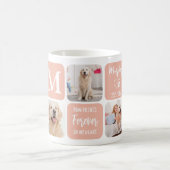 Dog Memorial Pet Loss Modern Trendy Photo Collage Coffee Mug (Center)