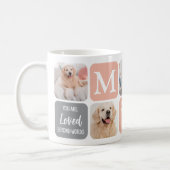 Dog Memorial Pet Loss Modern Trendy Photo Collage Coffee Mug (Left)