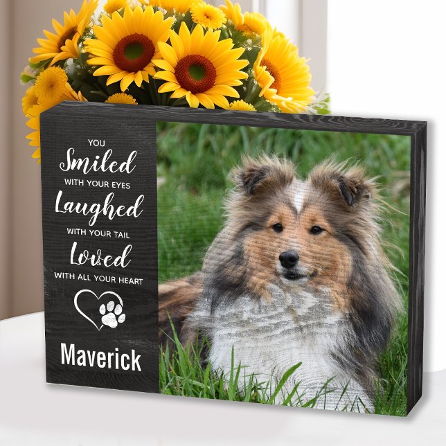 Dog Memorial Pet Loss Remembrance Pet Memorial Wooden Box Sign (Creator Uploaded)