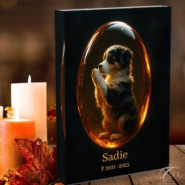 Dog Memorial Photo Block - Australian Shepherd  (Creator Uploaded)