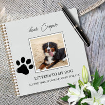 Dog Memorial Remembrance Pet Loss Grief Journal 
