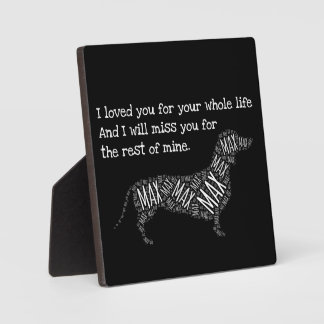 Dog Memorial Sign - Personalized Dog Dachshund Pl Plaque