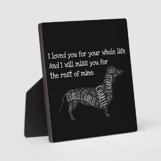 Dog Memorial Sign - Personalized Dog Dachshund Pl Plaque