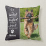 Dog Memorial Sympathy Keepsake Pet Loss Photo Throw Pillow
