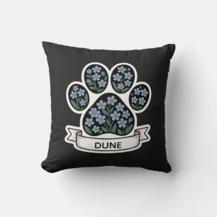 Dog Memorial Sympathy Keepsake Pet Loss Throw Pillow