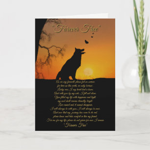 Dog Memorial Sympathy Tribute Card