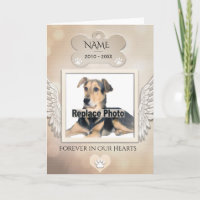 Dog Memorial  with Rainbow Bridge Poem Card