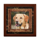 Dog Memory Gold Marble Rustic Urn
