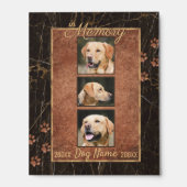 Dog Memory Marble Rustic Memorial Picture Ledge (Photo)
