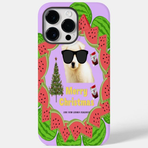 Dog Merry Christmas iPhone  iPad Pro Max Case