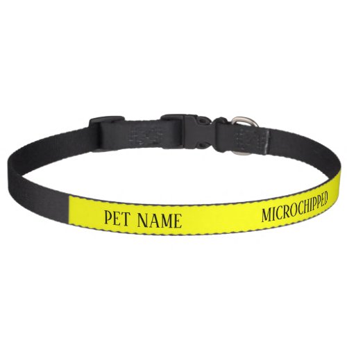 Dog Microchipped Alert Collar Custom