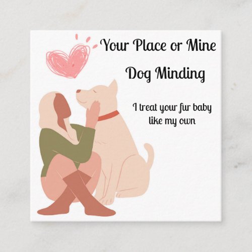 Dog Minding Business Card