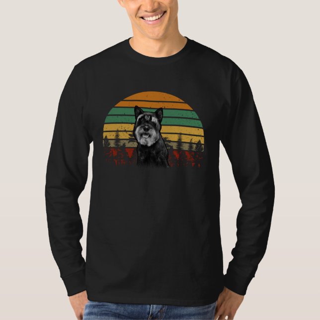 Dog   Mini Schnauzer Womens Miniature Schnauzer T-Shirt (Front)