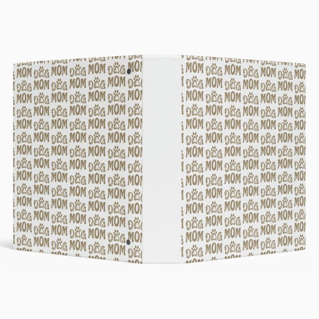 Dog Mom 3 Ring Binder (Background)