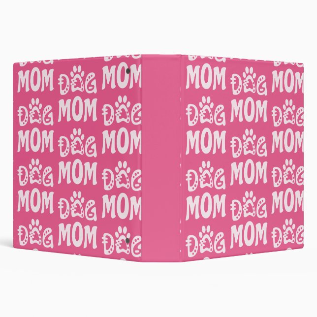 Dog Mom 3 Ring Binder (Background)