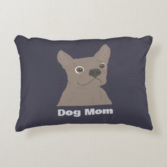 Dog Mom Accent Pillow (Front)