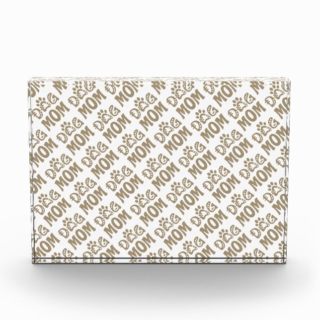 Dog Mom Acrylic Award (Front)