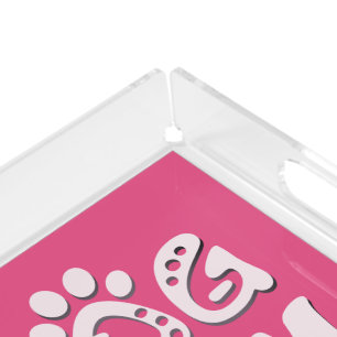 Dog Mom Acrylic Tray