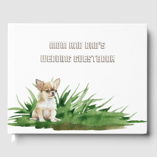 Dog Mom and Dad's Anniversary Guest Book (Front)
