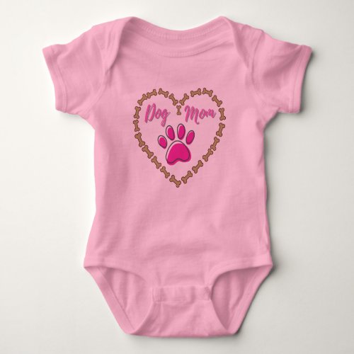 Dog Mom Baby Bodysuit