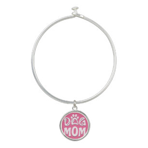 Dog Mom Bangle Bracelet