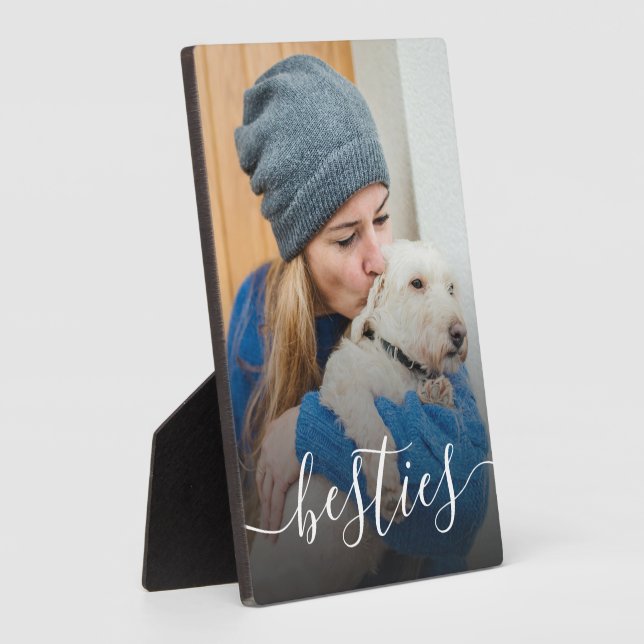 Dog Mom Besties  Plaque (Side)