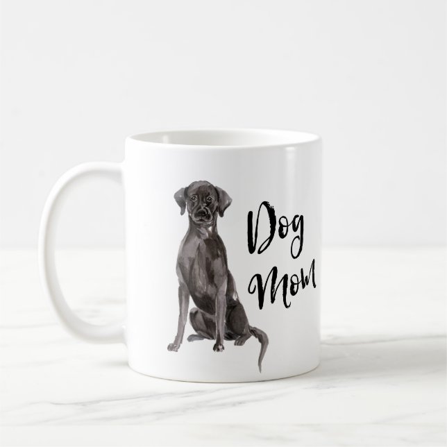 Dog Mom Black Lab Coffee Mug (Left)