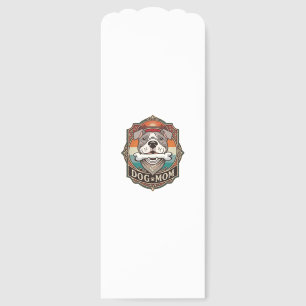 Dog Mom Bone Bandana Vintage Frame_1 Bookmarks