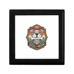 Dog Mom Bone Bandana Vintage Frame_1 Gift Box