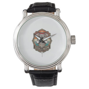 Dog Mom Bone Bandana Vintage Frame_1 Watch
