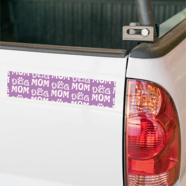 Dog Mom Bumper Sticker (On Truck)