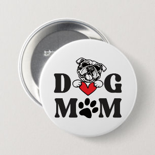 Dog mom button