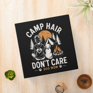Dog Mom Camping Outdoor Campfire 3 Ring Binder