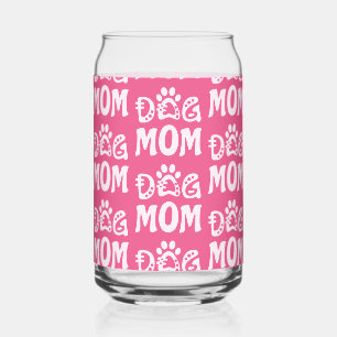 Dog Mom Can Glass