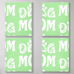 Dog Mom Canvas Photo Tile