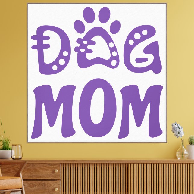 Dog Mom Canvas Print (Insitu(LivingRoom))