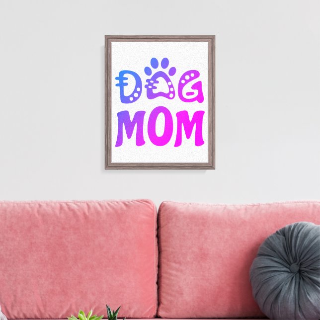 Dog Mom Canvas Print (Insitu(LivingRoom))