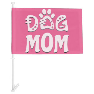 Dog Mom Car Flag