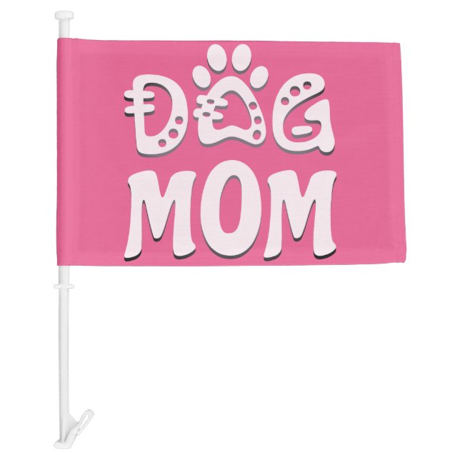 Dog Mom Car Flag (Front)