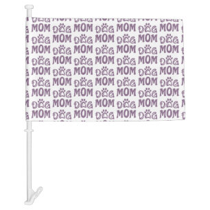 Dog Mom Car Flag