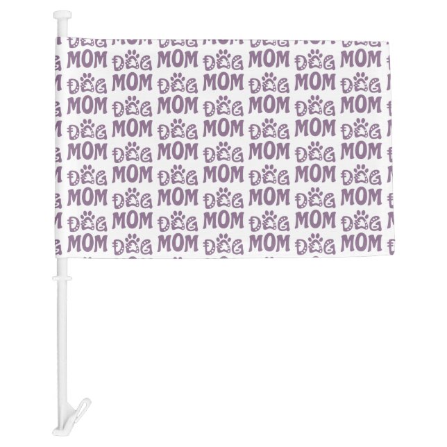 Dog Mom Car Flag (Front)