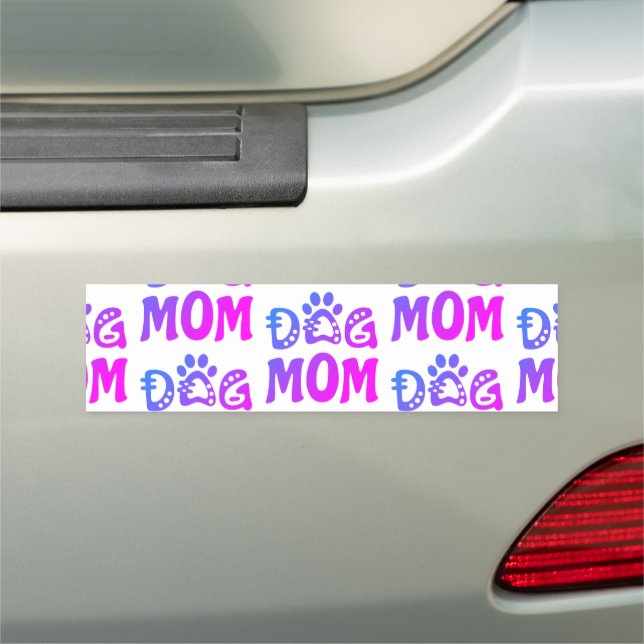 Dog Mom Car Magnet (In Situ)