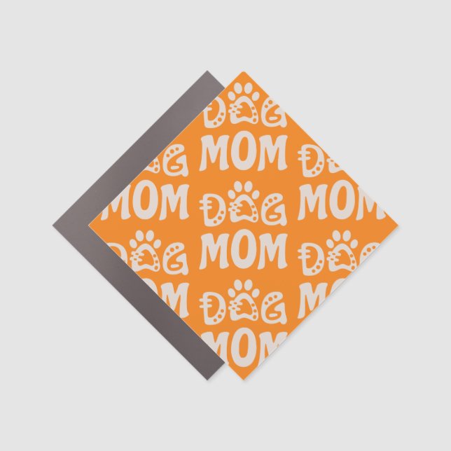 Dog Mom Car Magnet (Front)