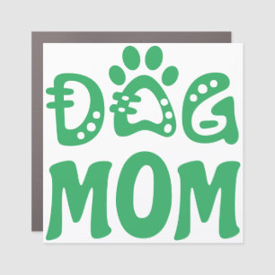 Dog Mom Car Magnet