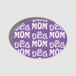 Dog Mom Car Magnet