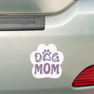 Dog Mom Car Magnet