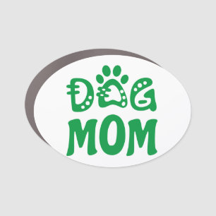 Dog Mom Car Magnet