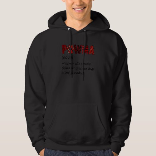 Dog Mom Cat Mom Pawma Noun A Woman Who Proudly Hoodie