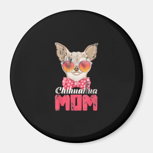 Dog Mom Chihuahua Magnet (Front)